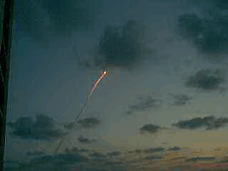 Early Morning Launch - View from Beach (Launchpad view from TV)